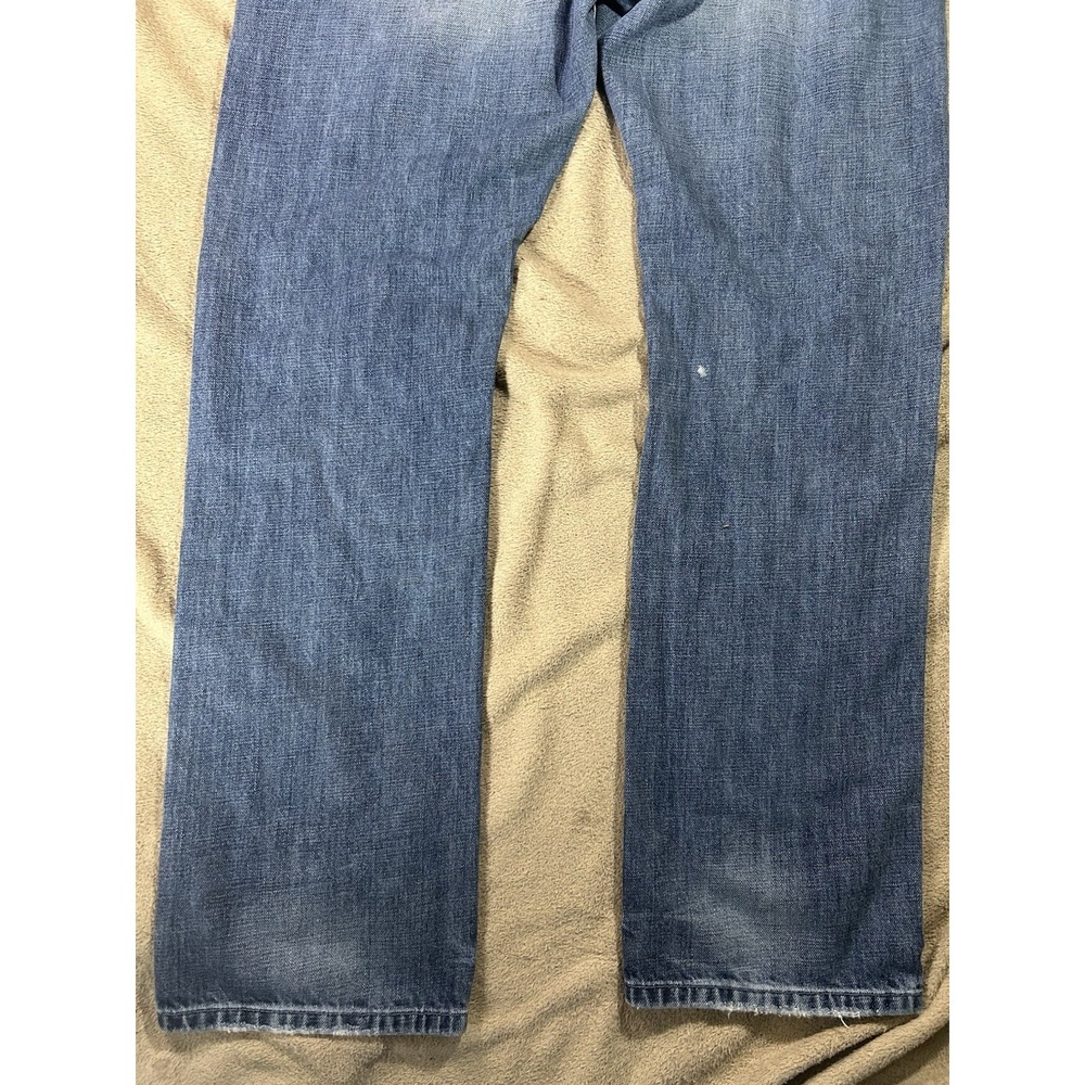 Jacob Davis UMA Jeans Womens 34 Blue Straight Leg Denim 100% Cotton - Picture 11 of 16